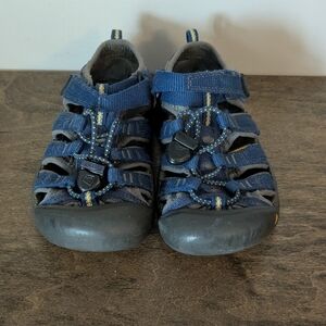 Keen Kids Boys Dark Navy Blue Water Hiking Outdoor Durable Sandals - Size 12
